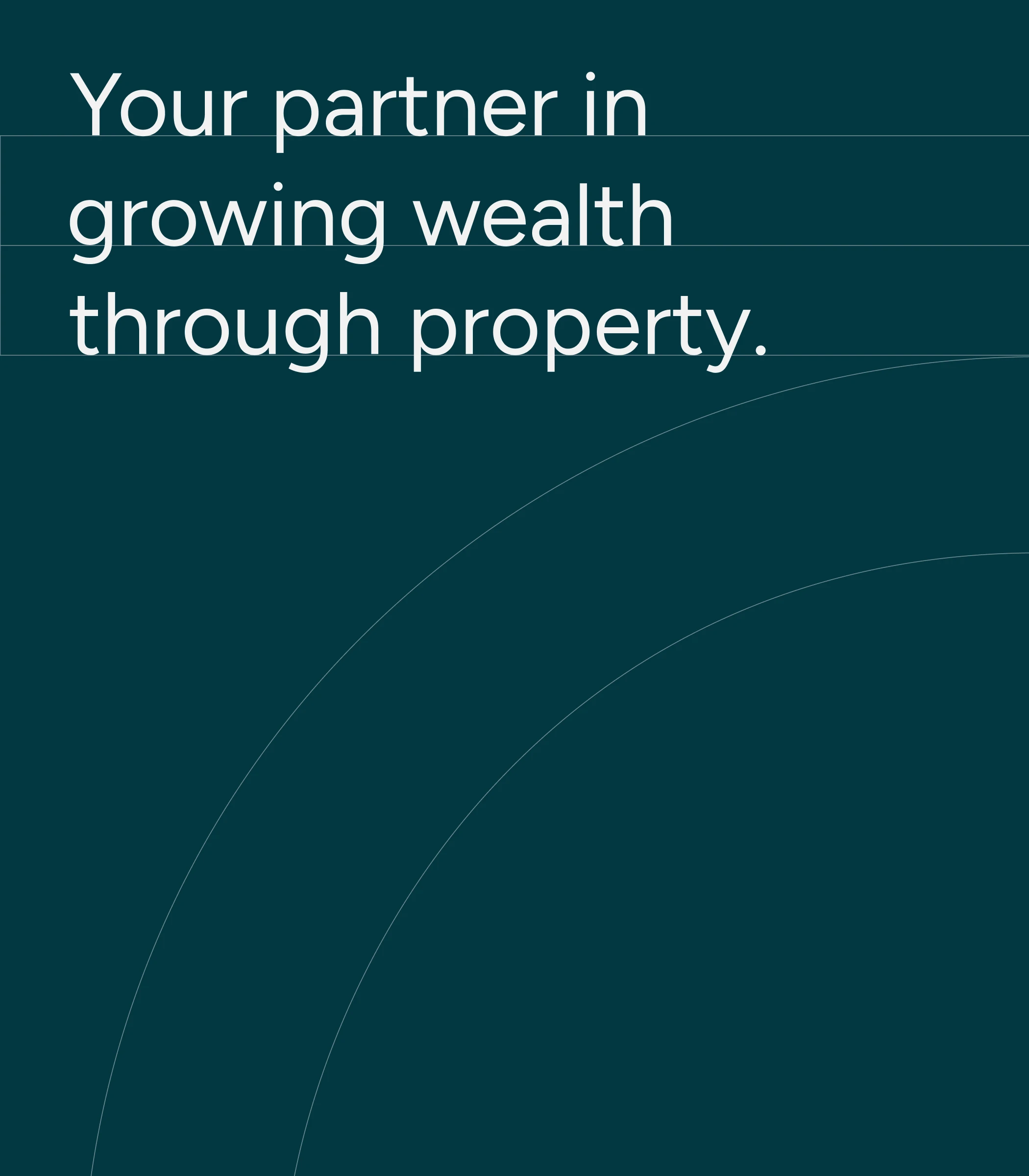 Liberty Choice tagline 'Your partner in growing wealth through property' on Cyprus teal